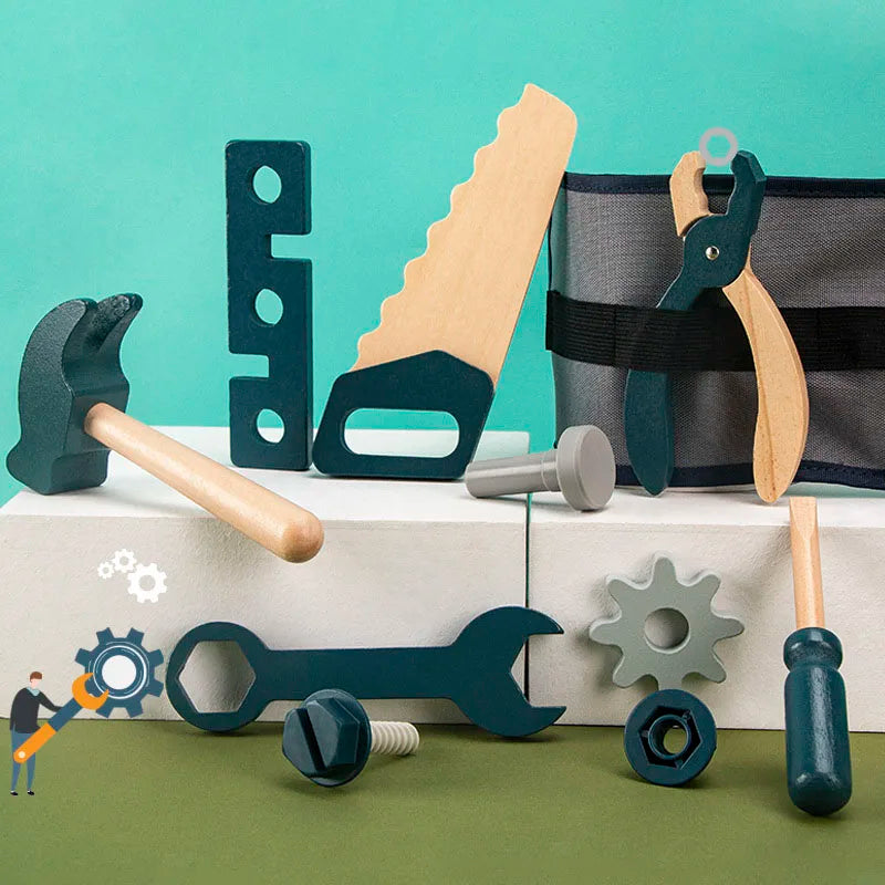 Wooden Simulation Repairman Bag Set