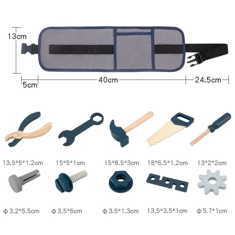 Wooden Simulation Repairman Bag Set