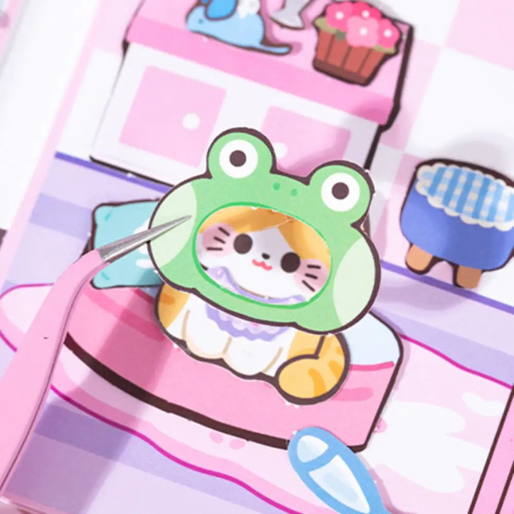 Cartoon Cat Sticker Book